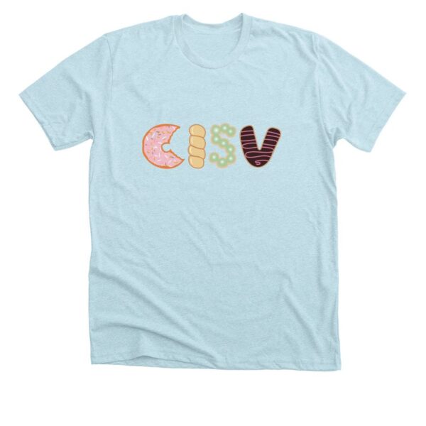 CISV Portland Donut Unisex Tee - Ice Blue