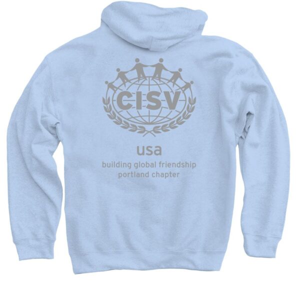 CISV Portland Donut Pullover Hoodie - Light Blue - Image 2