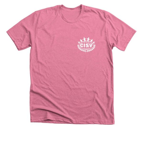 CISV Portland Logo Unisex Tee - Heather Mauve