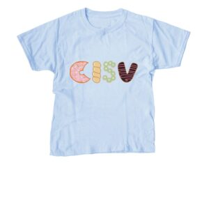 CISV Portland Donut Youth Tee - Light Blue