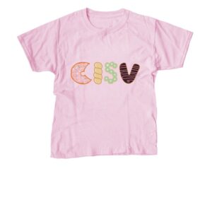CISV Portland Donut Youth Tee - Light Pink